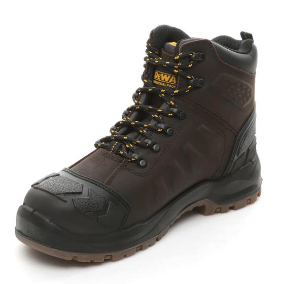 Imagem de Botas de trabalho DEWALT Hadley Waterproof Steel Safety Toe Masculinas Marrons