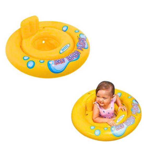 Imagem de Bote Boia Infantil Inflável My Baby Float Intex 1a2Anos 15kg