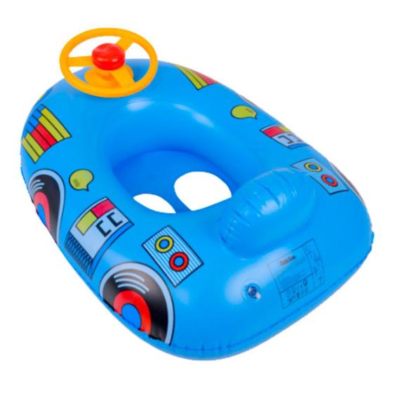 Bote/Boia Inflável Infantil Carrinho com Volante Apito Praia - Goal ...