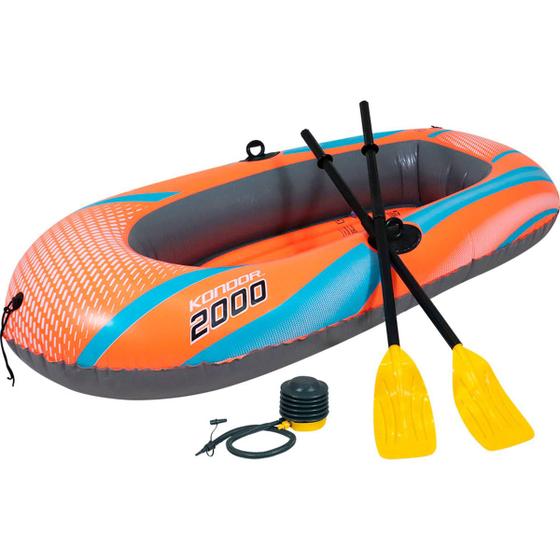 Imagem de Bote Inflável 2 Pessoas Hydro-Force Raft Com Remo + Bomba de Ar - Bel