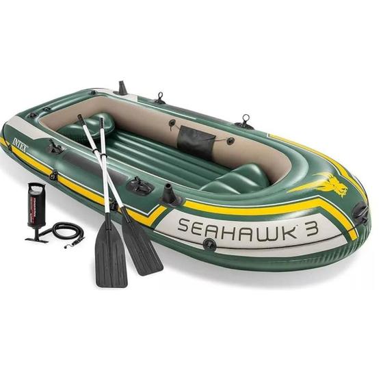 Imagem de Bote seahawk 300 intex pvc super forte + remo aluminio 2,95m 360kg