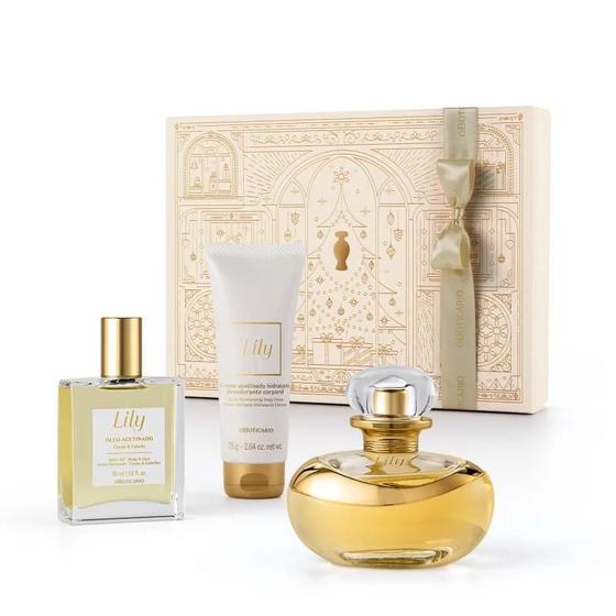 Imagem de Boticário Lily Eau De Parfum Kit Presente Natal (3 itens)