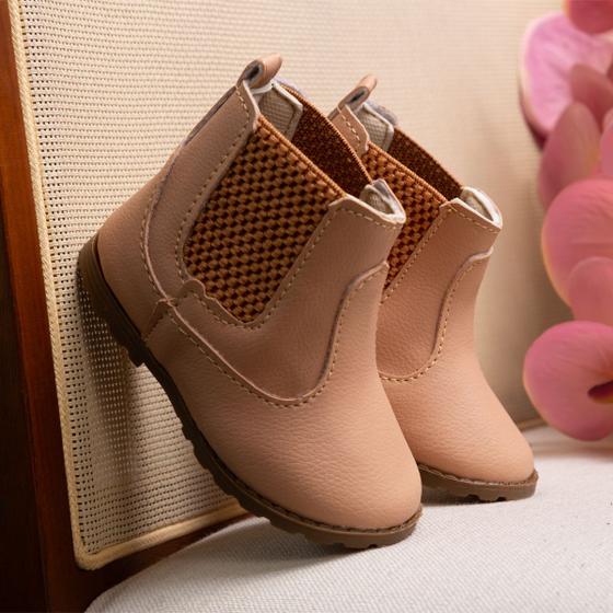 Botina Bebê Infantil Jequinha com Elástico Calce Fácil Solado