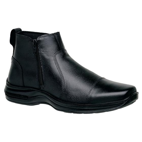 Imagem de Botina Bota Coturno Masculino Liso Leve Com Ziper  (SL7030)