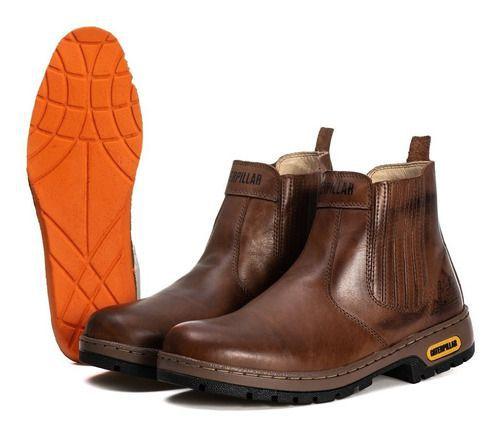 Botina Bota Em Couro Masculina Palmilha Antiestresse Solado Costurado Menor preço em Botina Bota Em Couro Masculina Palmilha Antiestresse Solado Costurado