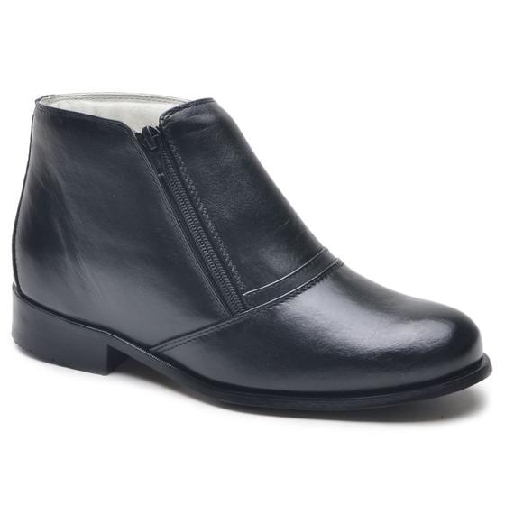 Botina Bota Social Masculina Couro Solado Couro Forro De couro Com Zíper Menor preço em Botina Bota Social Masculina Couro Solado Couro Forro De couro Com Zíper