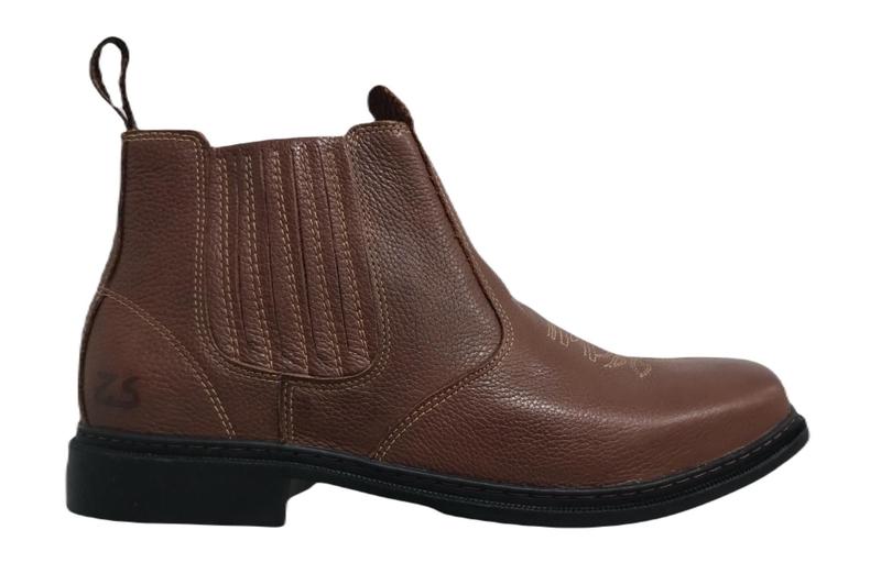 Imagem de Botina country masculina zebu bico quadrado solado borracha 35222