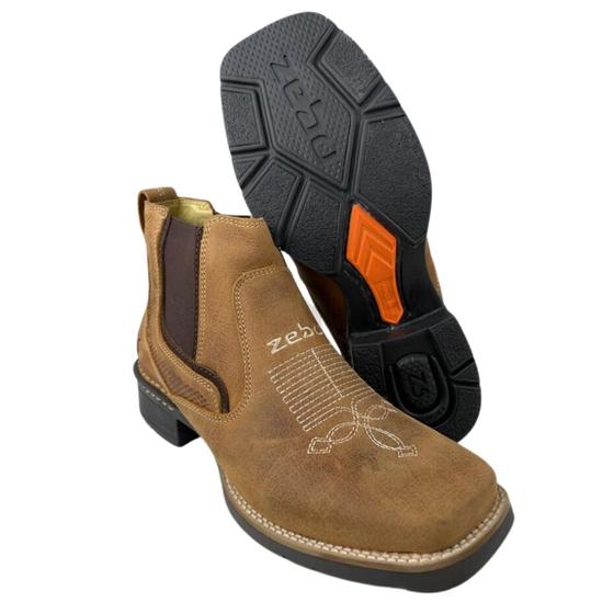 Imagem de Botina Country Masculina Zebu Cor Castor - Ref. 84110 09