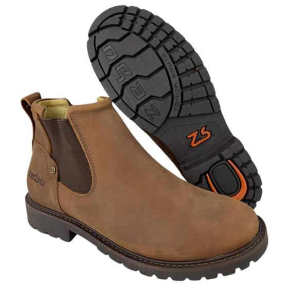 Imagem de Botina Country Masculina Zebu Cor Terra - Ref. 85020 MS 05