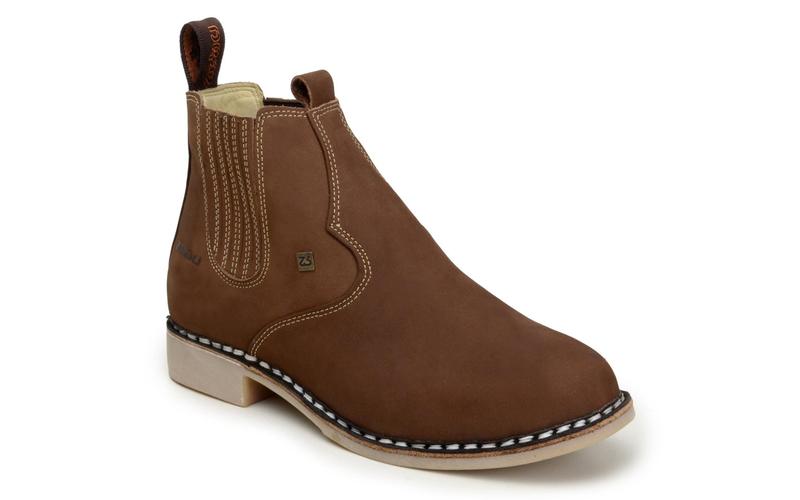 Imagem de Botina em couro masculina zebu original nobuck terra - 64010