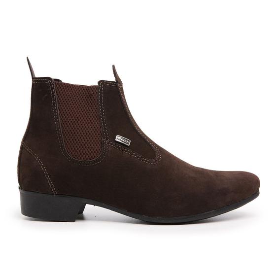 Imagem de Botina masculina montaria vaquejada bota country em couro 4ssss - ncf