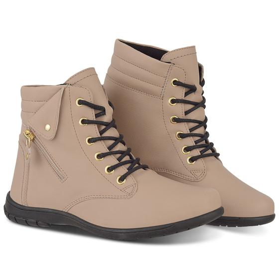 Botinha Feminina Cano Curto Sala Baixa - NEW STEP - Coturno Feminino ...