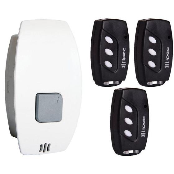 Imagem de Botoeira Prime Rx Af12 com Receptor e Fonte 1A + 3 Controle Remoto 3 Canais com Clip de Fixação