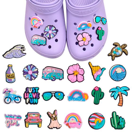 Imagem de Botons Pin Para Babuche Papete Good Vibes Only Kit Com 7 Sortidos