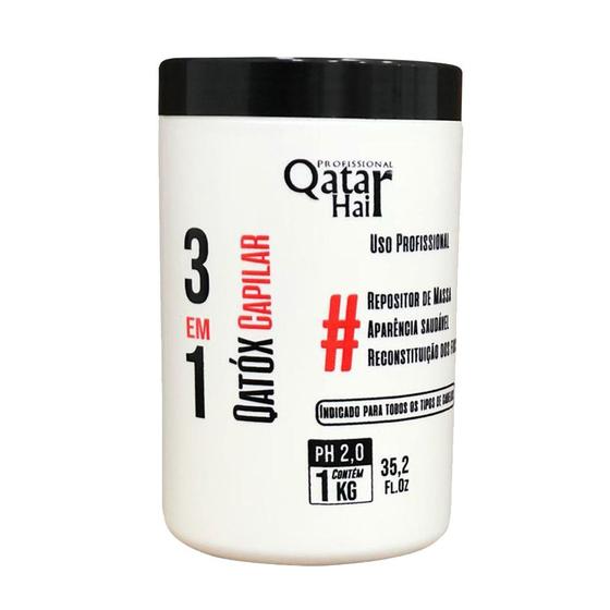 Botox Capilar Repositor De Massa Trótox Qatar Hair 1000gr tróia hair