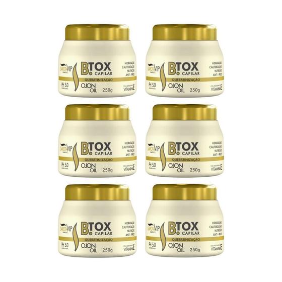 Imagem de Botox Garota Vip B.Tox Capilar 250G - Kit Com 6Un