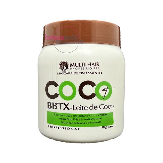 Imagem de Botox Profissional Bbtx Leite De Coco 1kg - Multi Hair