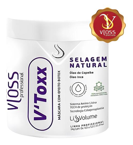 Botox V'Toxx Liss Vloss Professional Alisa Tipo Progressiva Imagem de Botox V'Toxx Liss Vloss Professional Alisa Tipo Progressiva
