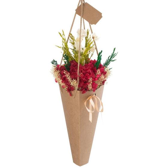 Imagem de Bouquet Arranjo Cesta Charm Flor Natural Seca By de_decora