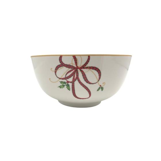 Imagem de Bowl 13x6cm Vermelho e Dourado Requinte de Natal