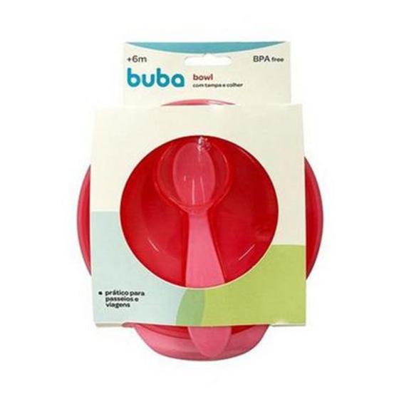Imagem de Bowl Com Tampa e colher rosa  - Buba