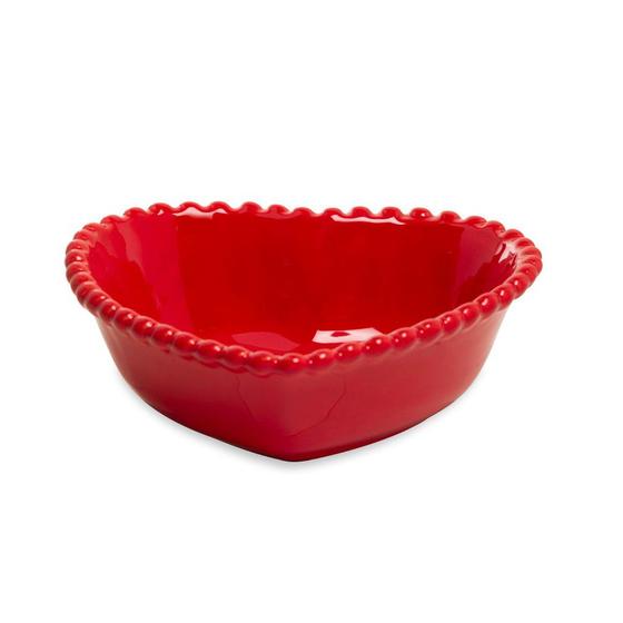 Imagem de Bowl Coração Médio Bolinha Vermelha