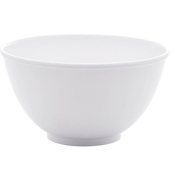 Imagem de Bowl de Melamina 12x6,5cm Branco Basic Lyor Cumbuca Tigela para Fruta Sobremesa Cereais Ingredientes