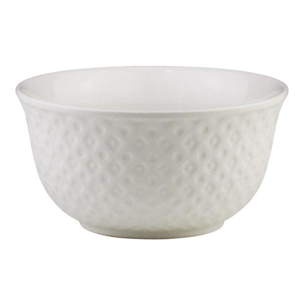 Imagem de Bowl de Porcelana New Bone Losango Branco 12,5 x 6,5