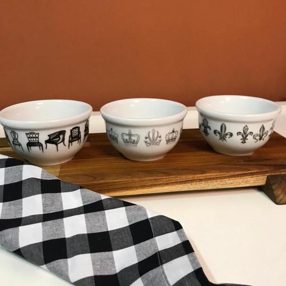 Imagem de Bowl Em Cerâmica Real Modali Design - Kit