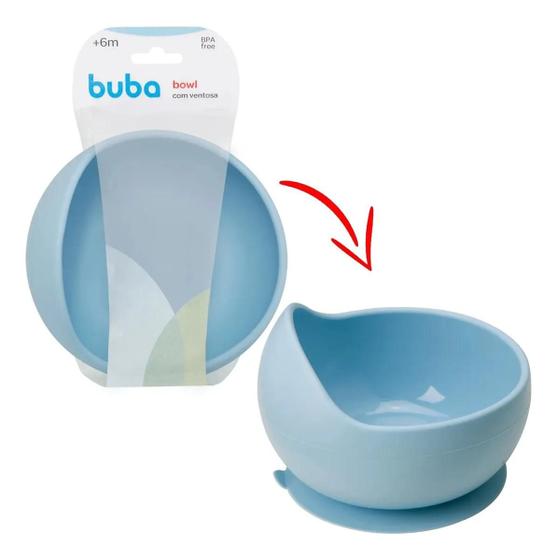 Imagem de Bowl em Silicone com Ventosa - Azul - Buba