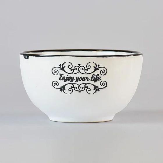 Imagem de Bowl Life Branco em Cerâmica The Home