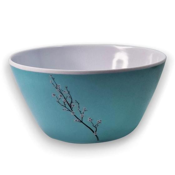 Imagem de Bowl Linha Sakura Tiffany 14,5cm Melamina  Tigela, Cumbuca, Ideal para Sopas, Saladas, Sobremesas e Decoração