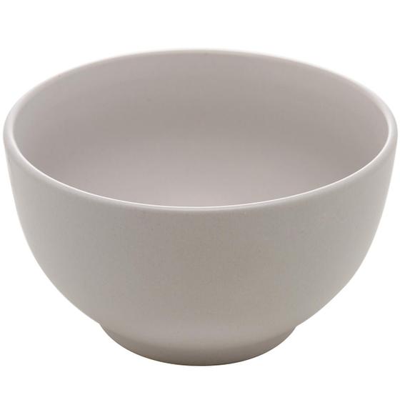 Imagem de Bowl Lyor de Cerâmica Cronus Bege 680ml Cumbuca Tigela para Saladas Sobremesas Sopas