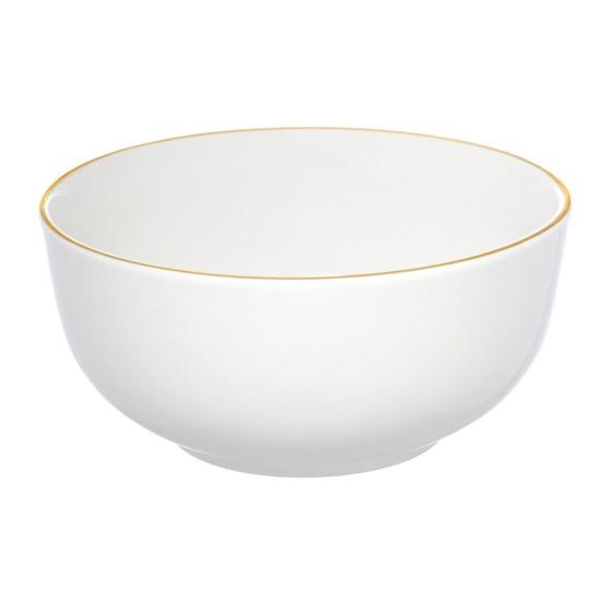 Imagem de Bowl Royal em Porcelana com Borda Dourada 500ml - Hauskraft