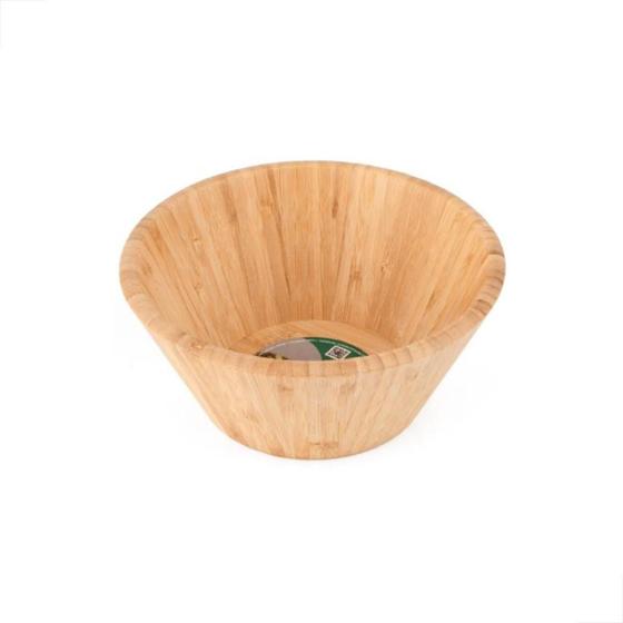 Imagem de Bowl Saladeira De Bambu Redondo Multiuso G 26X11