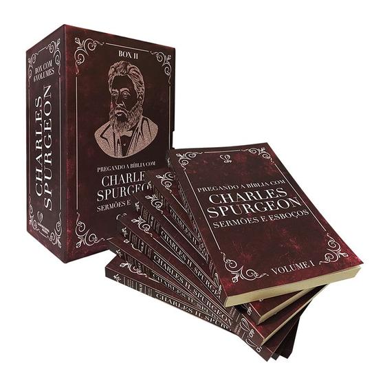Imagem de Box 2 Pregando a Bíblia com Charles Spurgeon 6 Volumes Capa Brochura