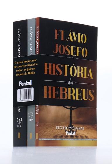 Imagem de Box 3 Livros  História dos Hebreus  Flávio Josefo  Obra Original e Completa - Livraria Familia Crista