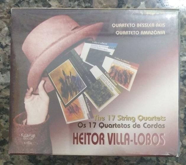 Imagem de Box 6 Cds Heitor Villa-lobos-os 17 Quartetos De Cordas