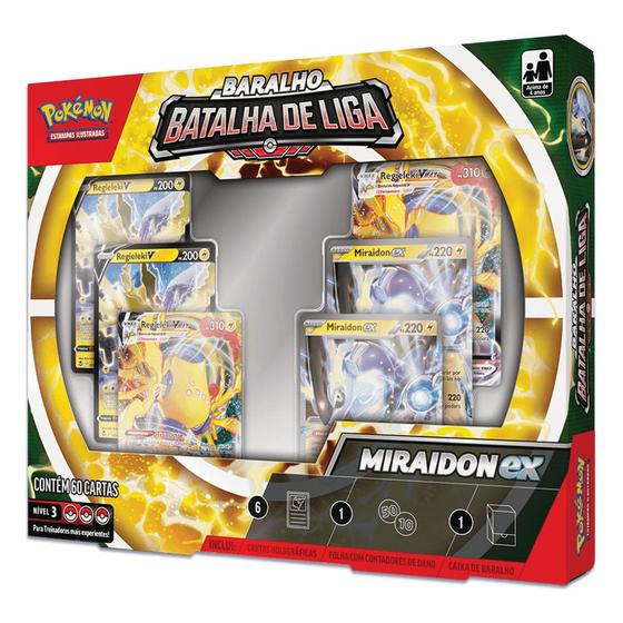 Imagem de Box Baralho Batalha Liga Miraidon ex Deck Completo Pokémon