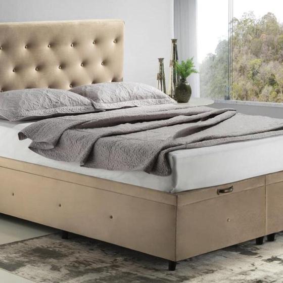 Imagem de Box Baú Premium Queen 158x43cm Bege