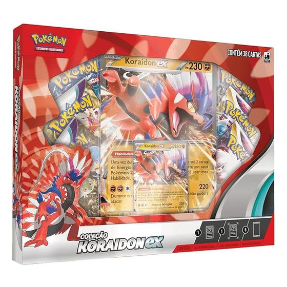 Imagem de Box Cartas Pokémon Coleção Lendas de Paldea Koraidon Ex