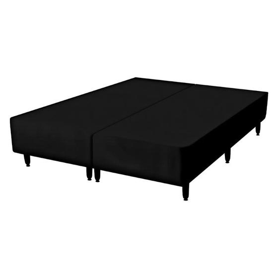 Imagem de Box Casal Queen Size Tozatto Uni Preto - 158x198x26cm