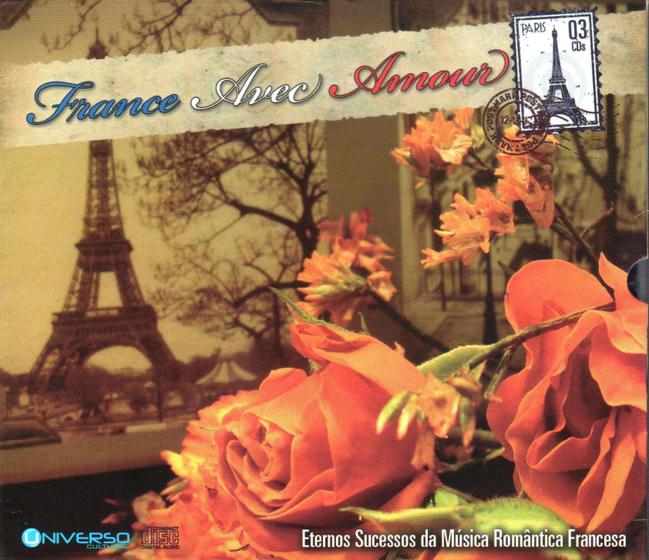 Imagem de Box CD France Avec Amour 3 CDs O Melhor da Música Francesa
