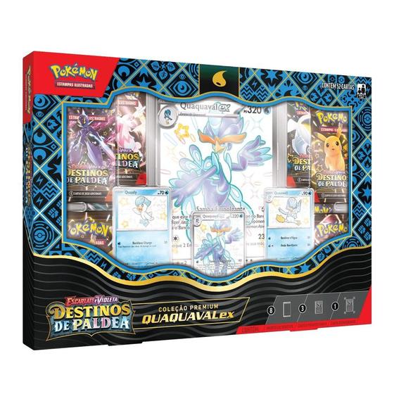 Imagem de Box Coleção Cartas Pokémon Destinos de Paldea Quaquaval ex