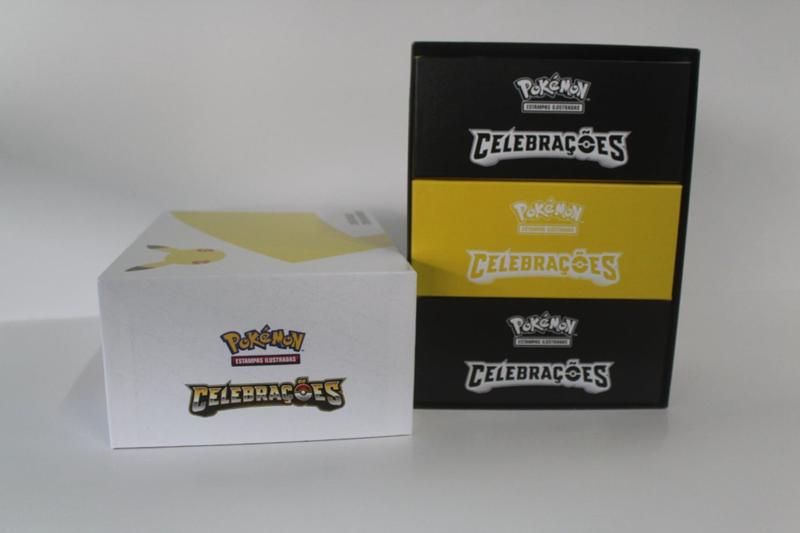 Box Coleção Dourada Celebrações Box Coleção Dourada Pokemon Celebrações Pikachu Pokebola - Copag