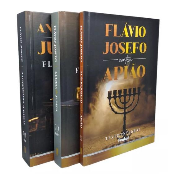 Imagem de Box com 3 Livros A História dos Hebreus  Capa Dura  Flávio Josefo - CPP