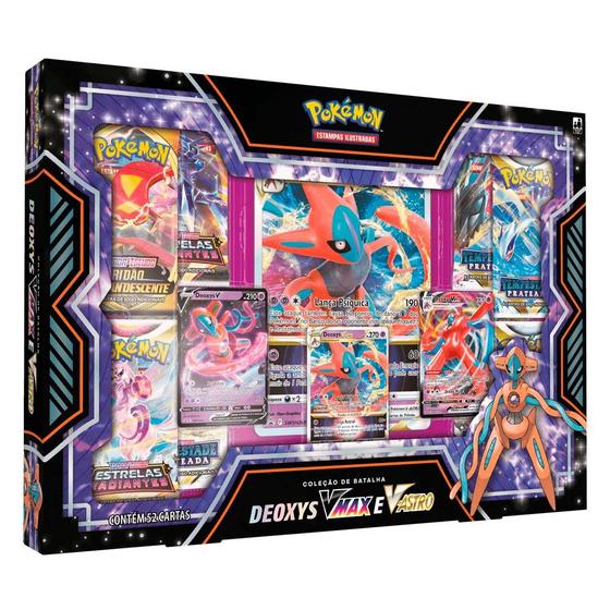 Box de Cartas - Pokémon - Coleção de Batalha - Deoxys - VMax e V-Astro ...