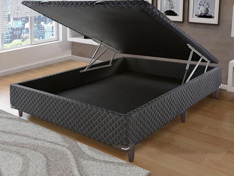 Imagem de Box de Casal com Baú Umaflex Granada  42x138x188 cm - Preto