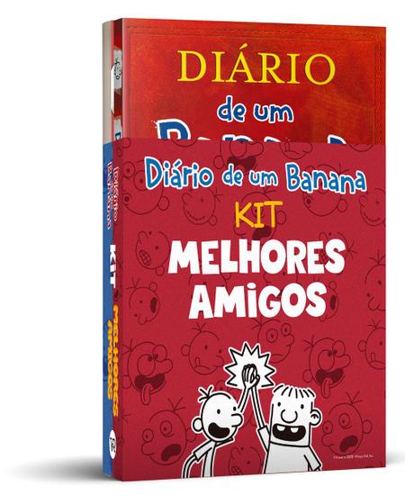 Imagem de Box diário de um banana coleção kit melhores amigos 2 livros