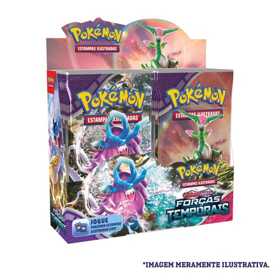 Imagem de Box Display Pokémon TCG Escarlate E Violeta 5 Forças Temporais